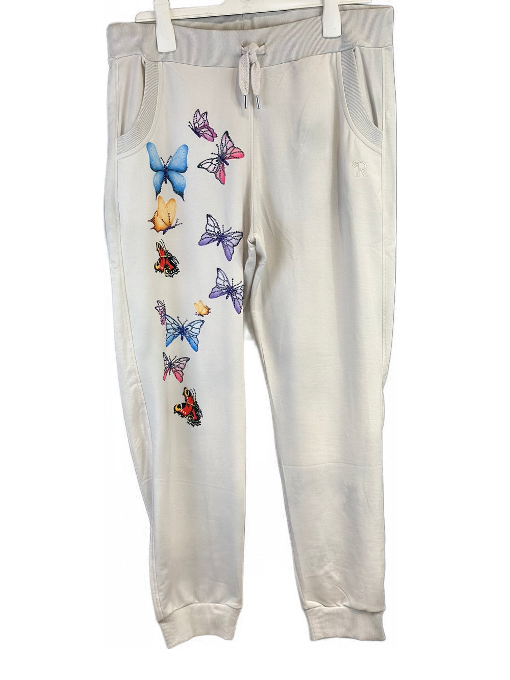 SALE Joggpants Schmetterlinge mit Strasssteinen Rose Mode