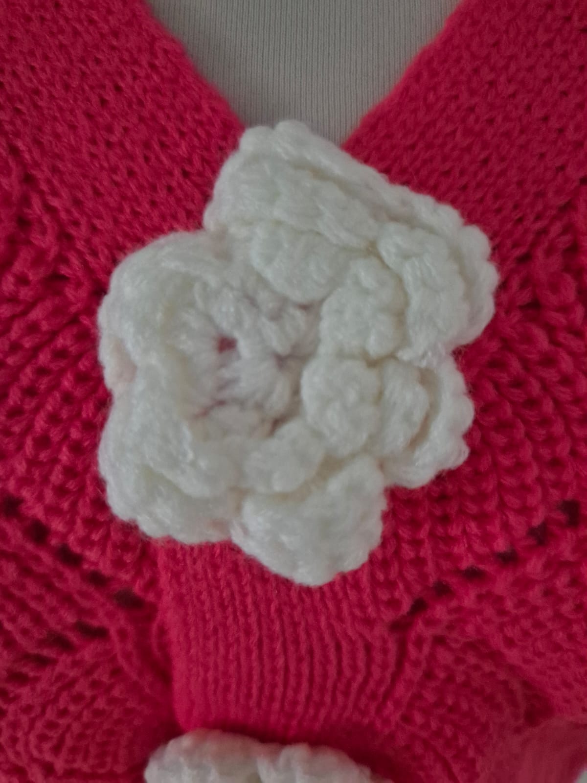 Häkel Jacke Blume