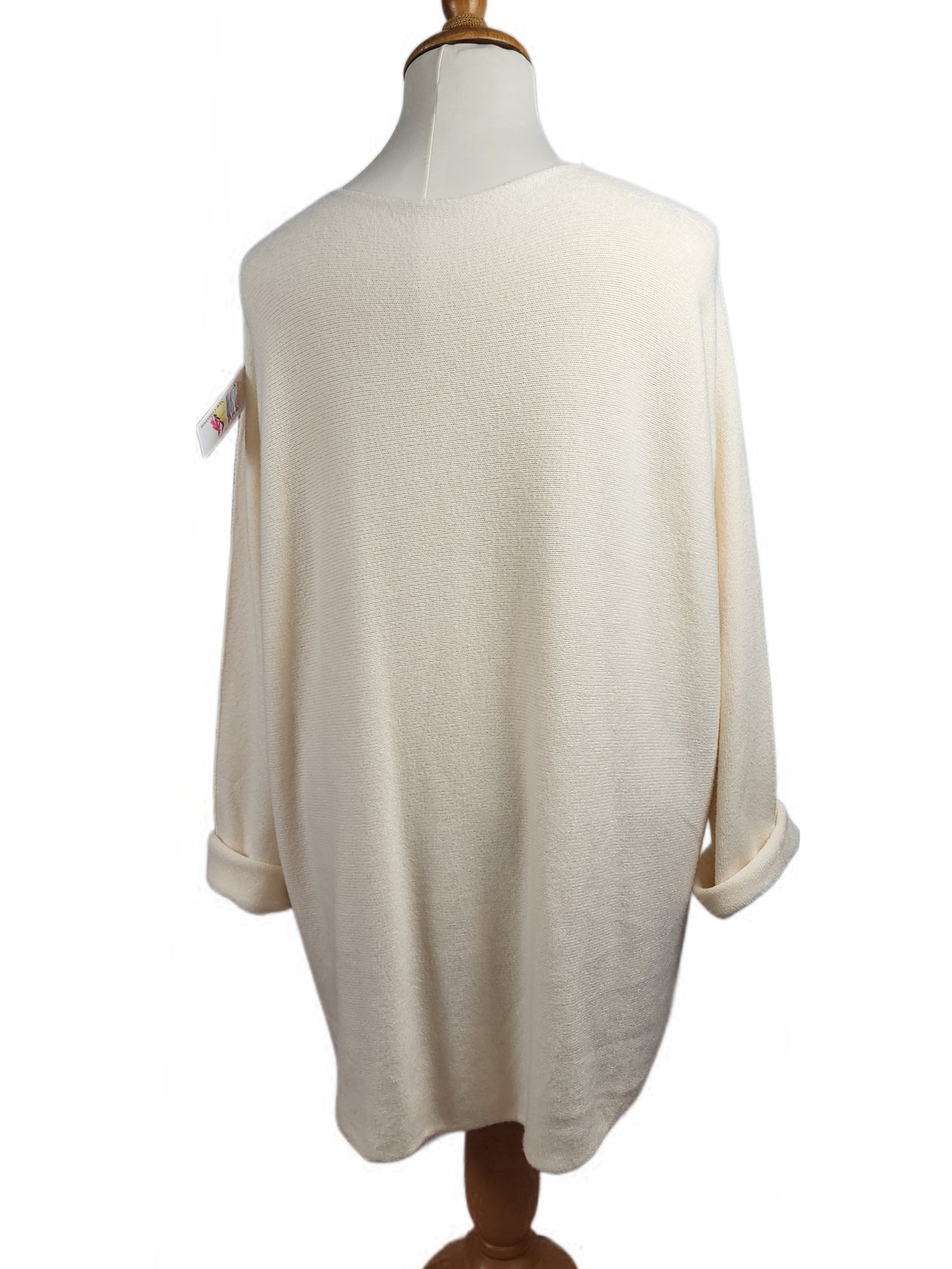 Curvy Basic Pullover V-Ausschnitt