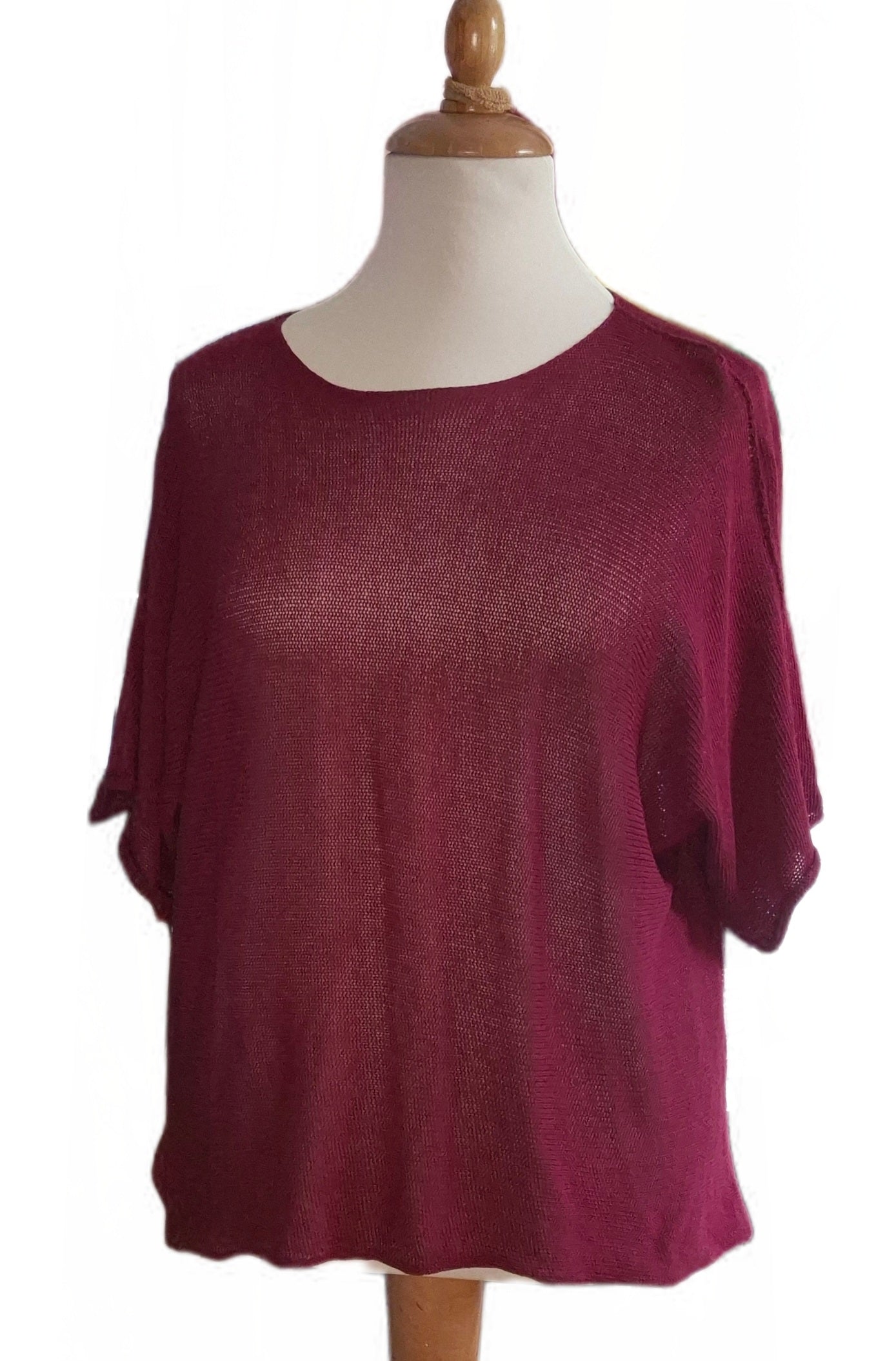 Basic Pullover Kurzarm Rund-Halsausschnitt