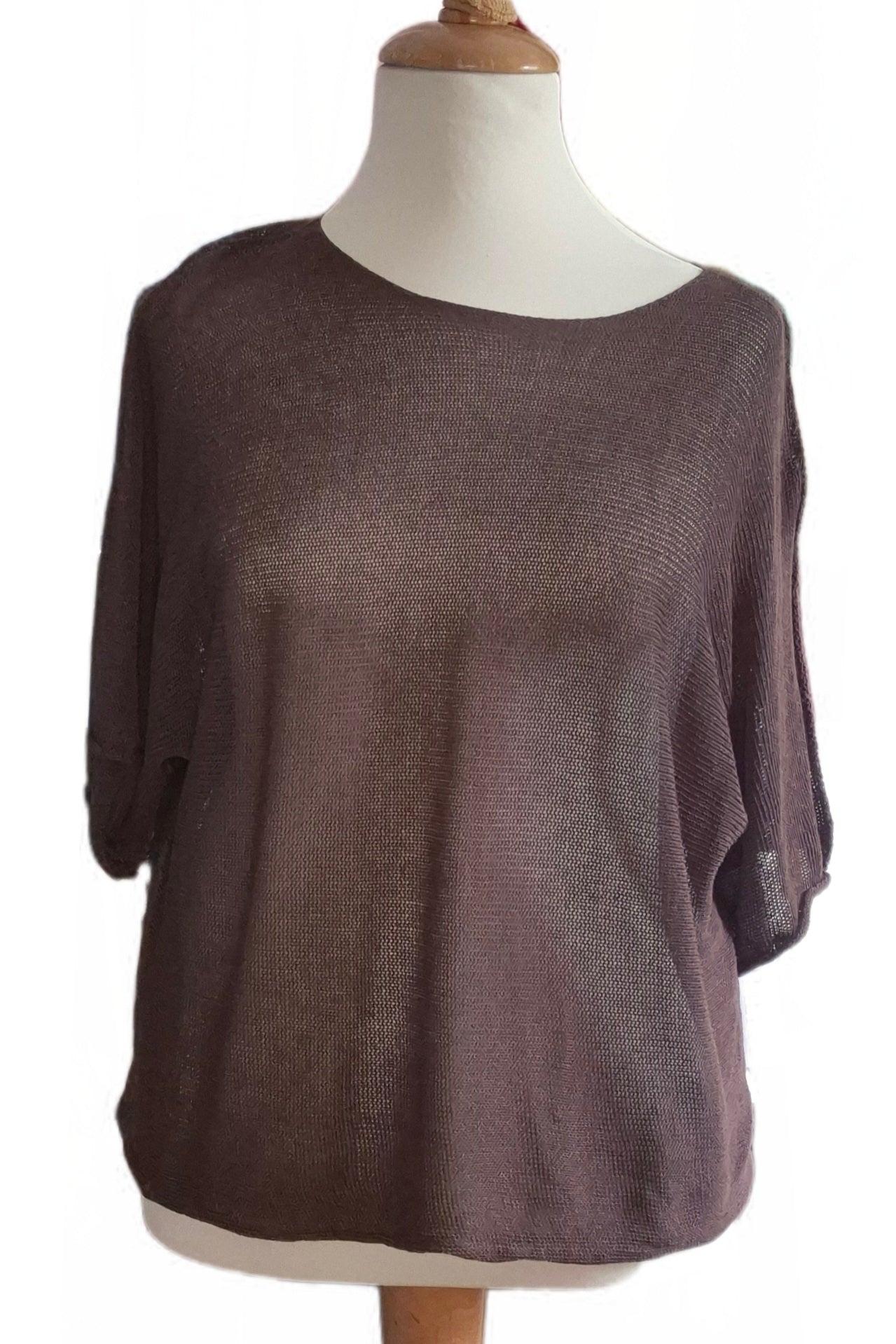 Basic Pullover Kurzarm Rund-Halsausschnitt