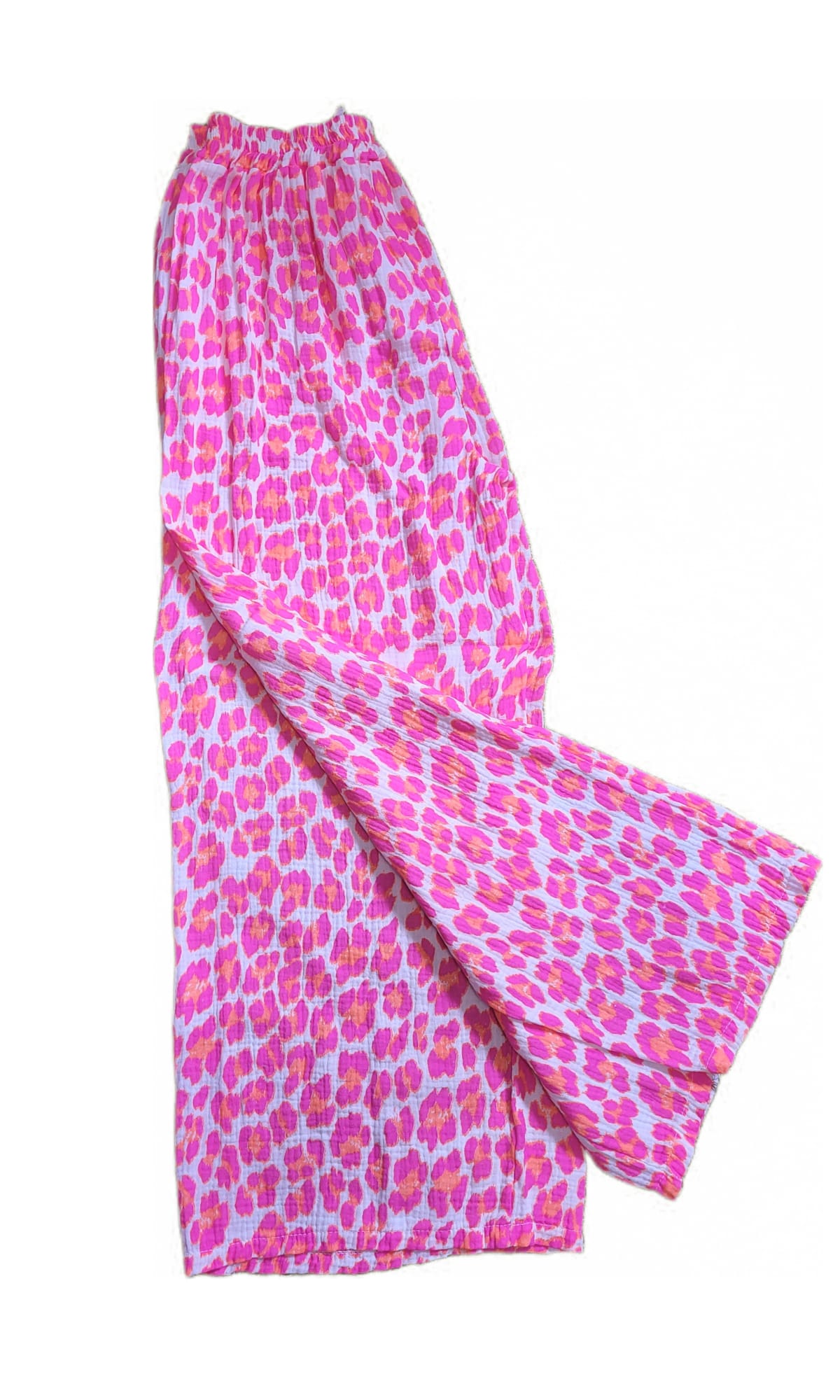 Musselin Hose Pink Leo auch für Curvy