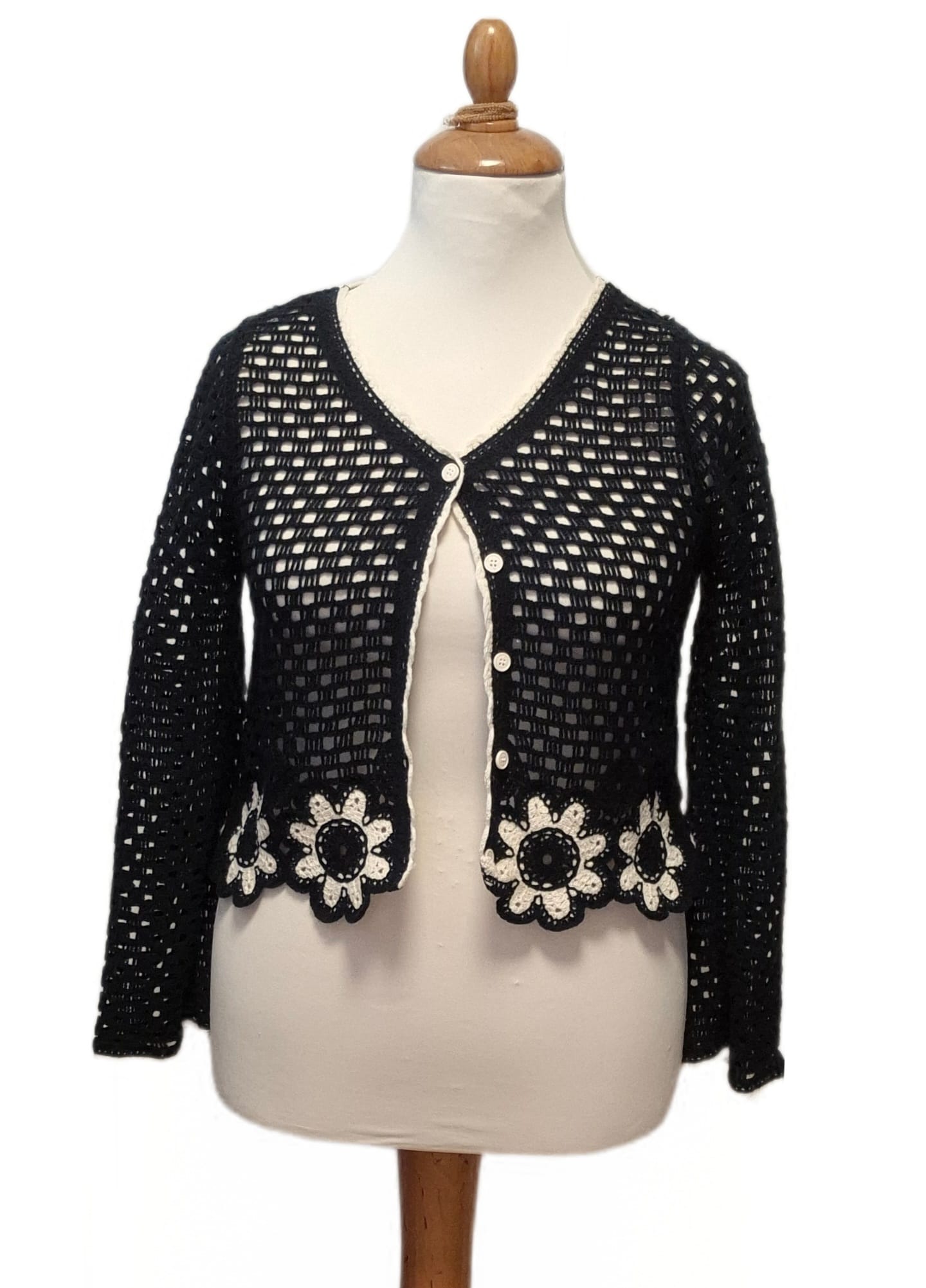 Sommer Häkeljacke Blume