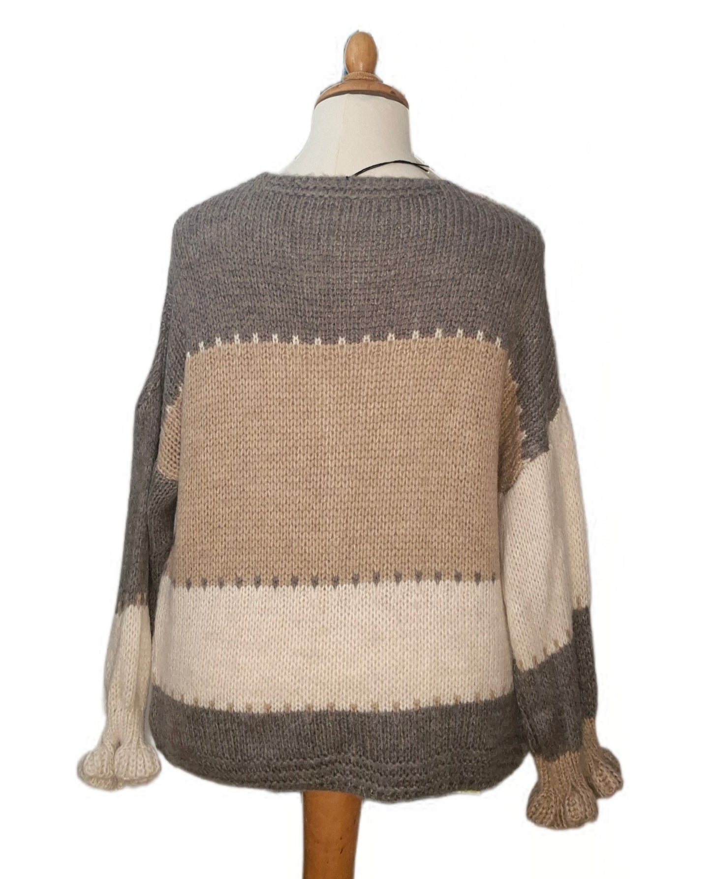 Strickjacke Farbblock super weich
