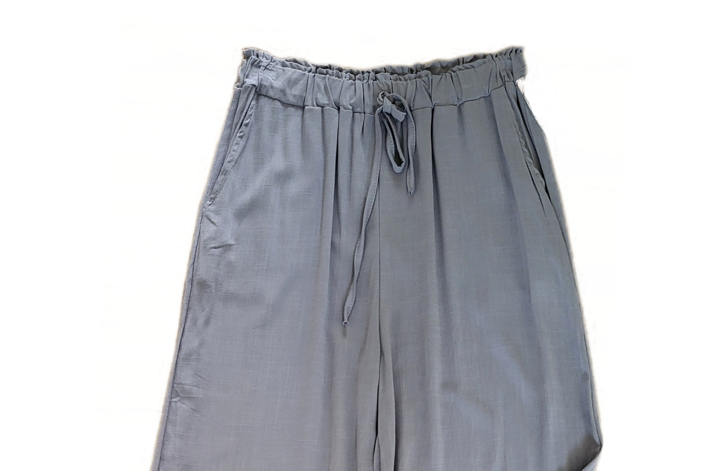 Sommer Viskose Hose gerades Bein Italy Mode