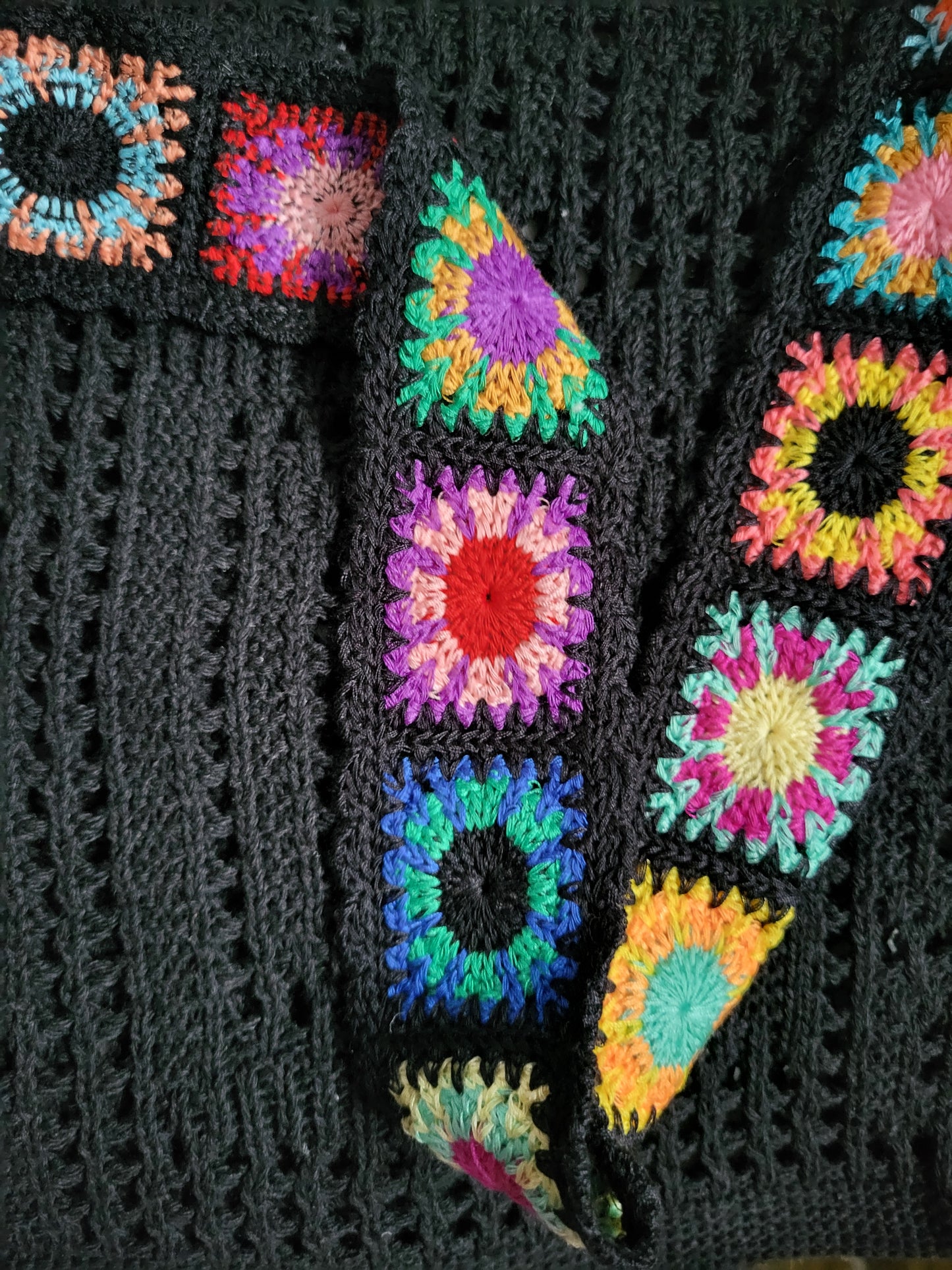 Sommer Häkeltasche mit Blüten