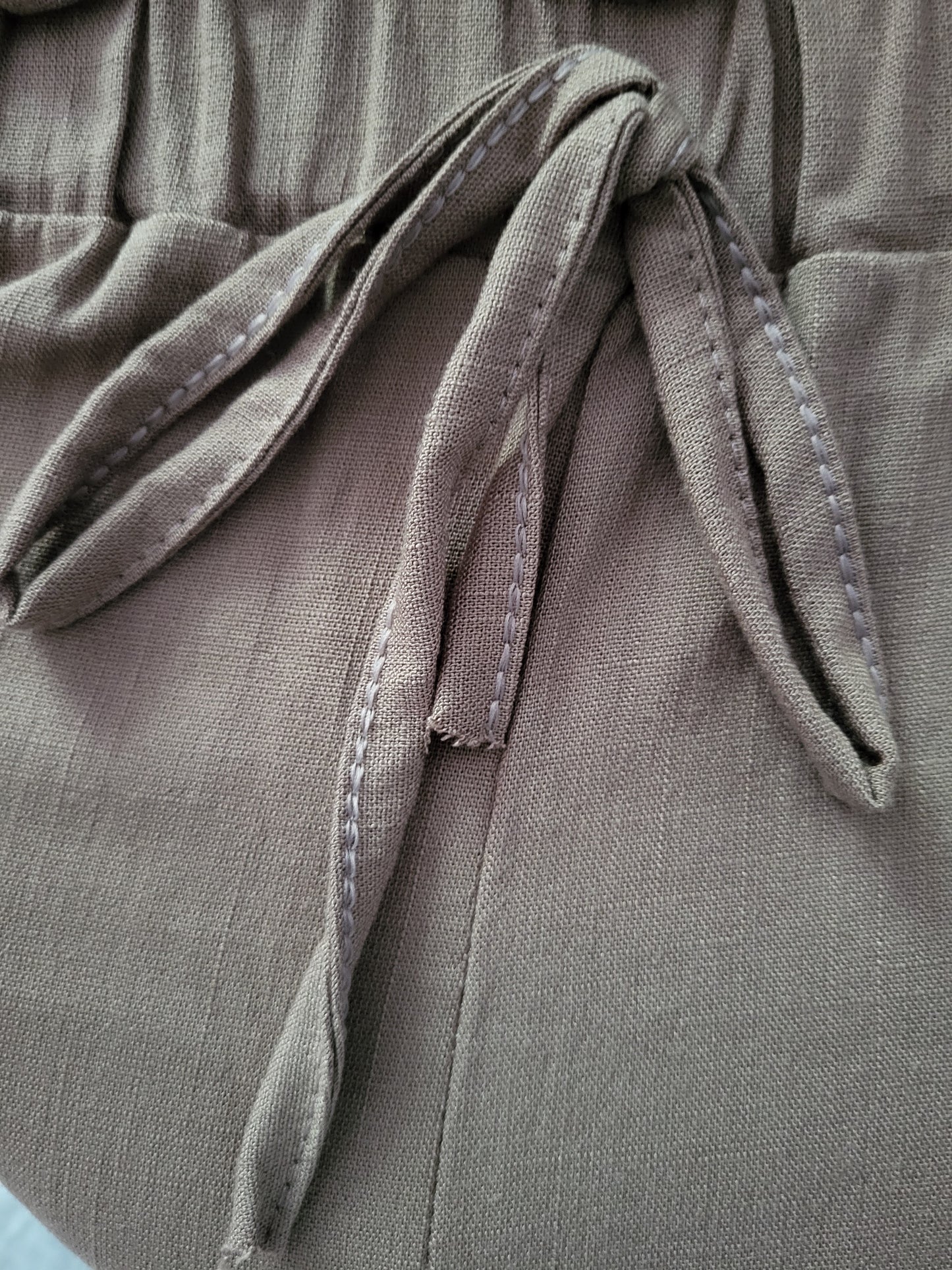 Sommer Viskose Hose gerades Bein Italy Mode