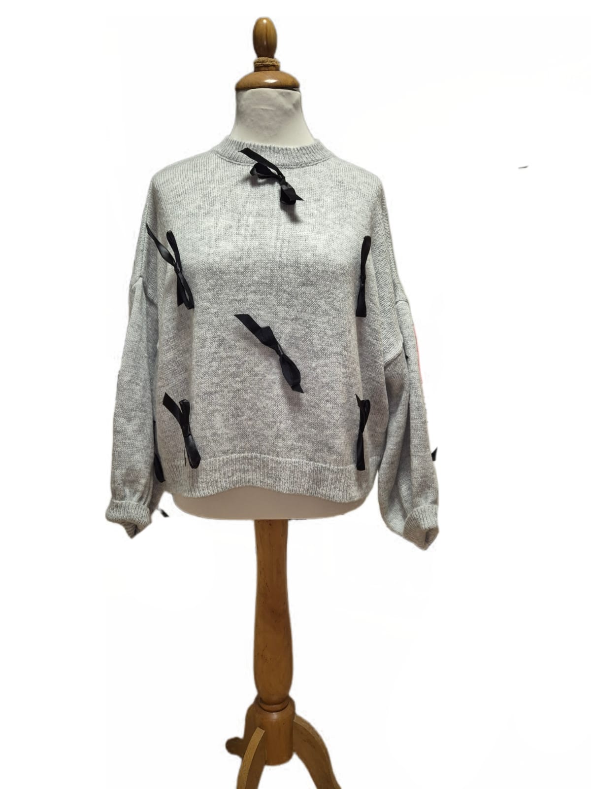 SALE Strickpullover Schleife in verschiedenen Farben