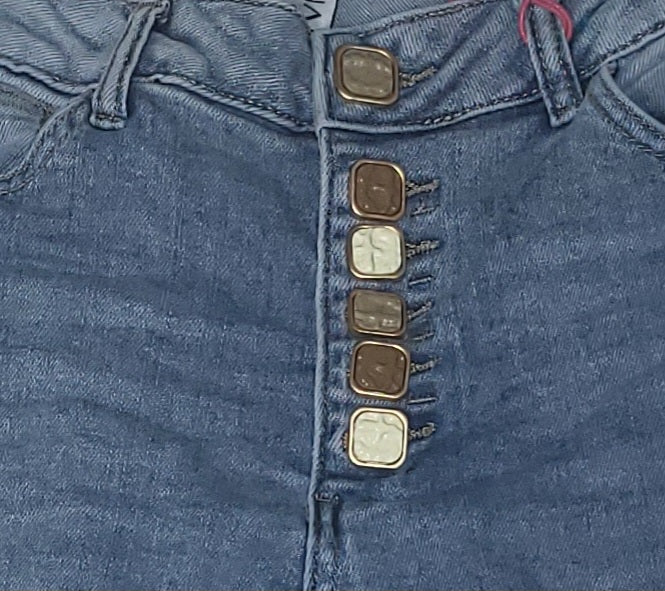 Jeans Jogpants mit dekorativen Knöpfen