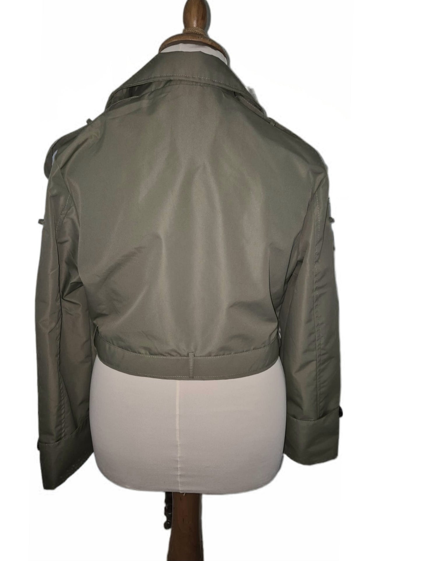 Kurz Trenchcoat Jacke mit Gürtel