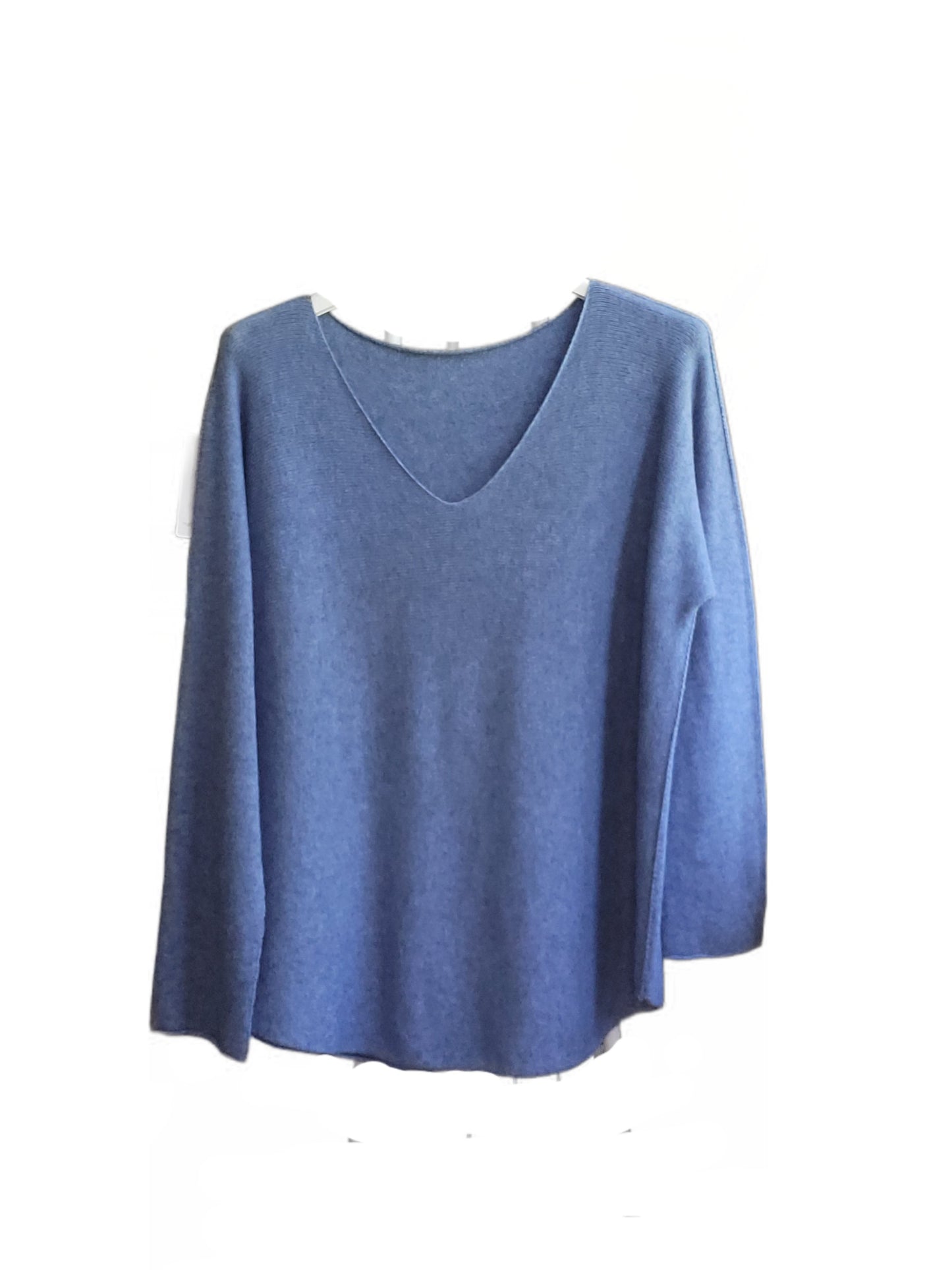 Basic Pullover V-Ausschnitt Viskose Mix