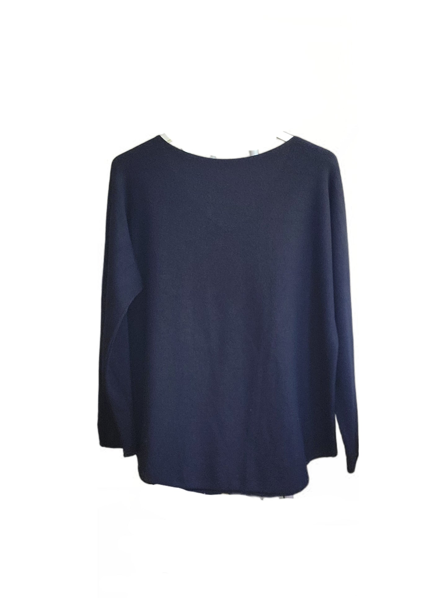 Basic Pullover V-Ausschnitt Viskose Mix
