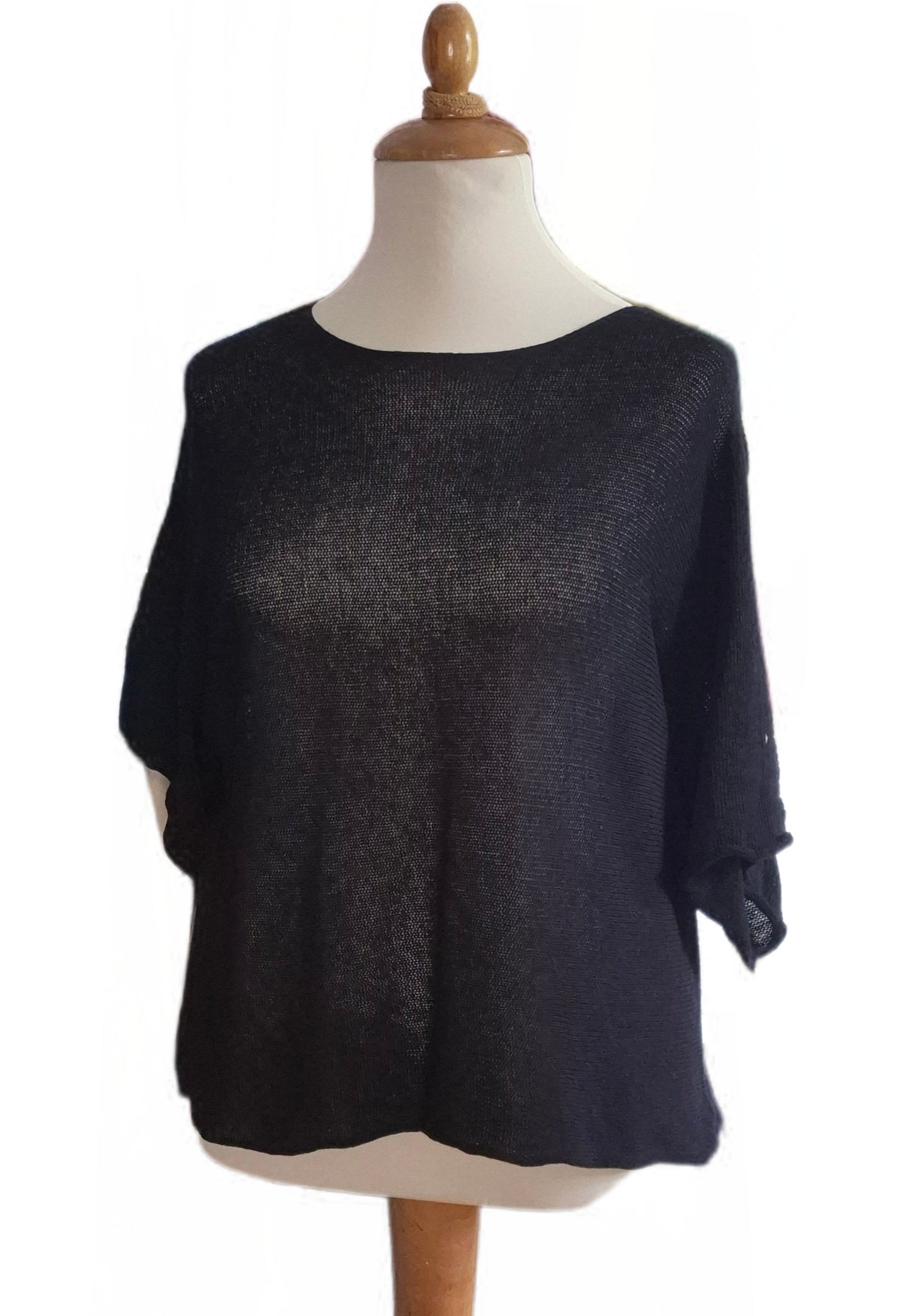 Basic Pullover Kurzarm Rund-Halsausschnitt