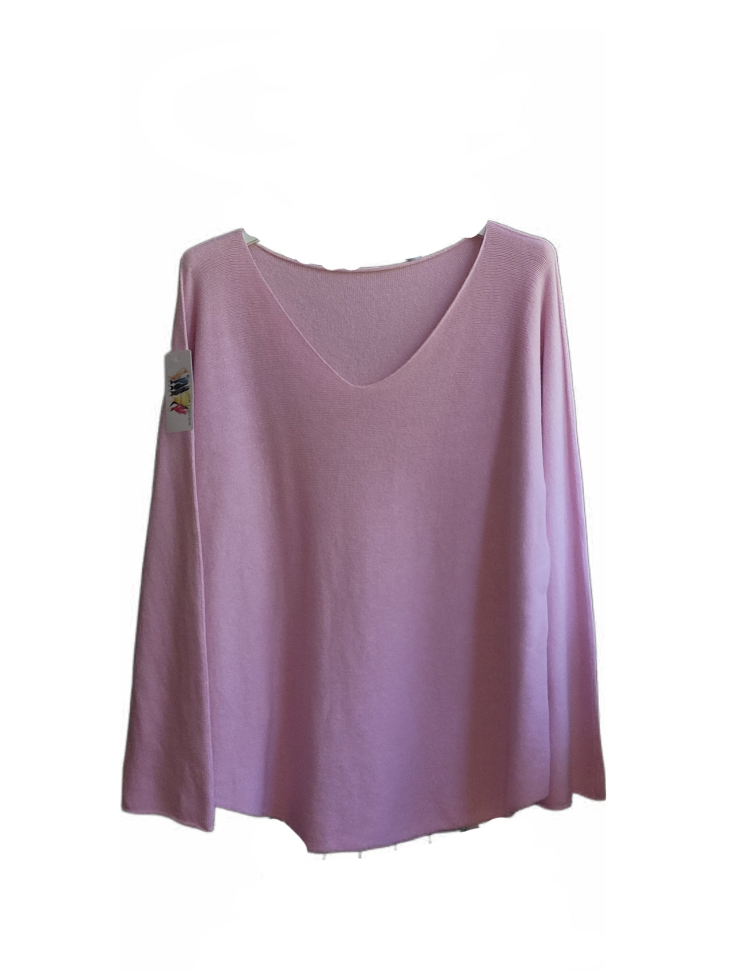 Basic Pullover V-Ausschnitt Viskose Mix
