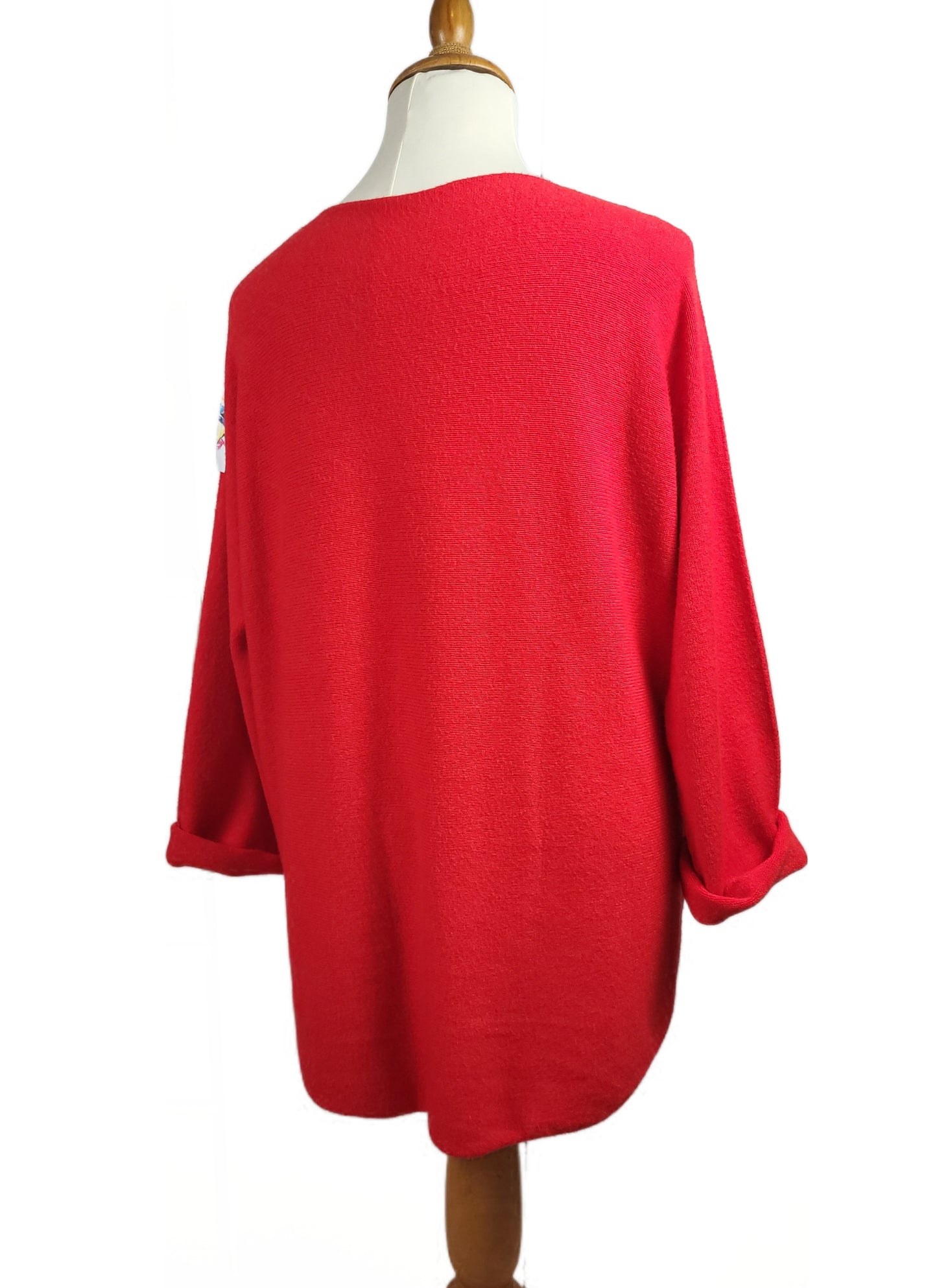 Curvy Basic Pullover V-Ausschnitt