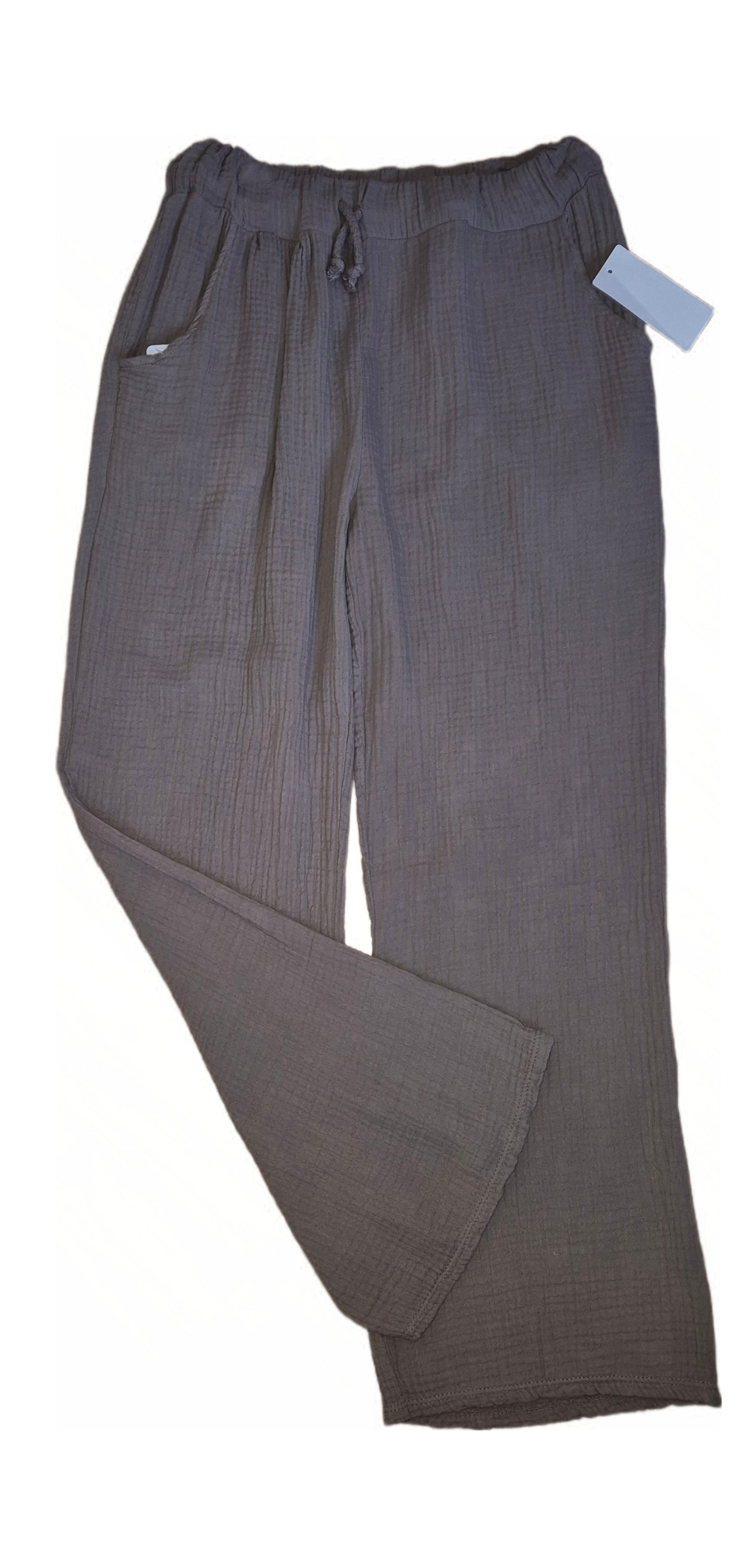 BASIC Musselin Hose in verschiedenen Farben Made in Italy