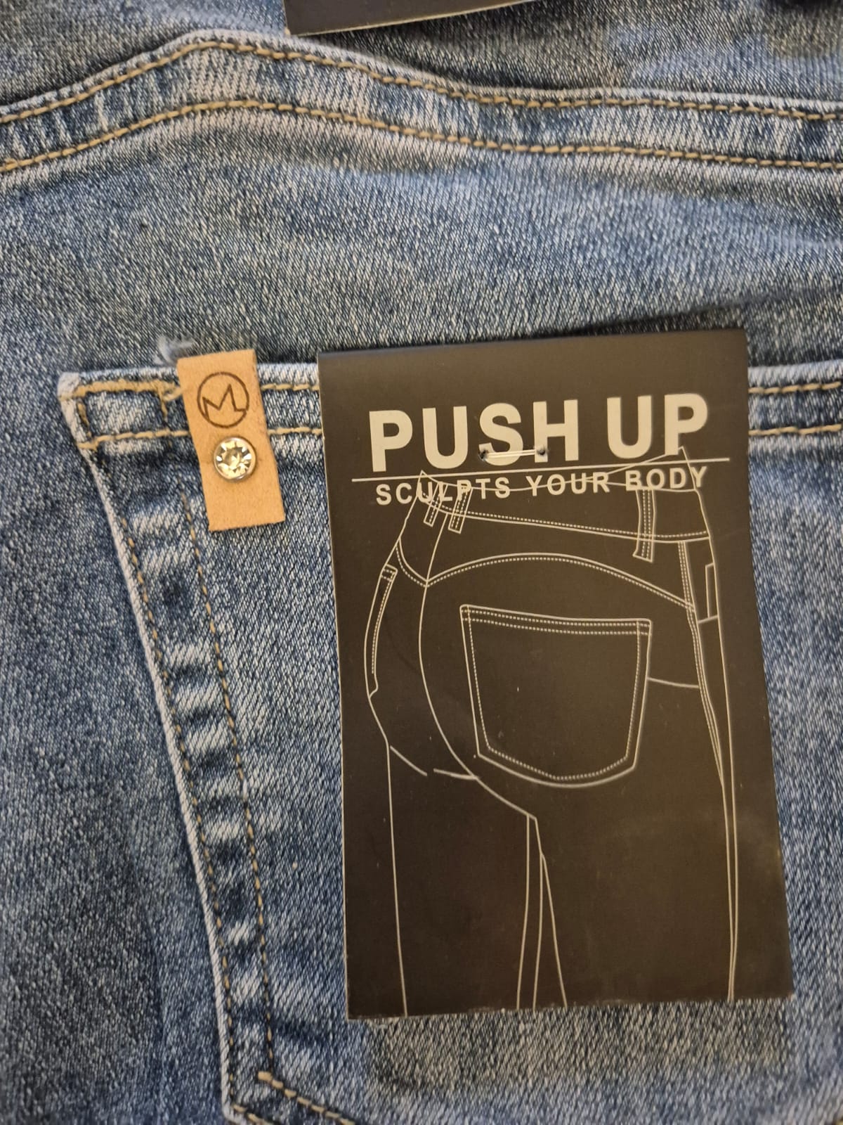 Jeans Hose Blingbling mit Push Up Efekt