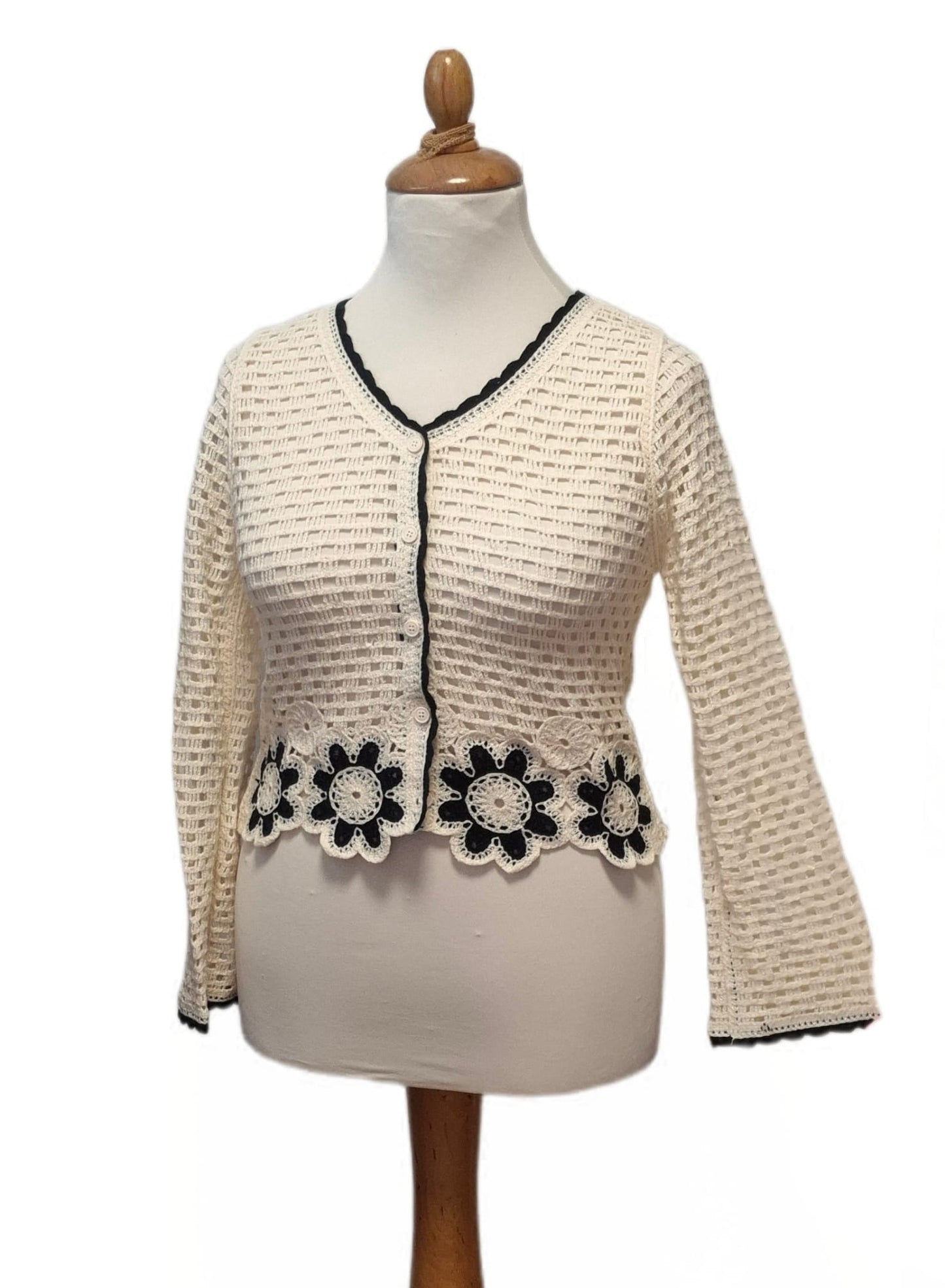 Sommer Häkeljacke Blume