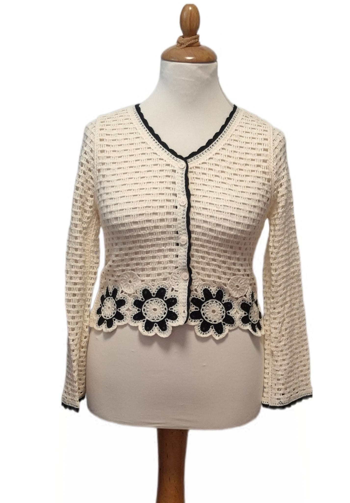 Sommer Häkeljacke Blume