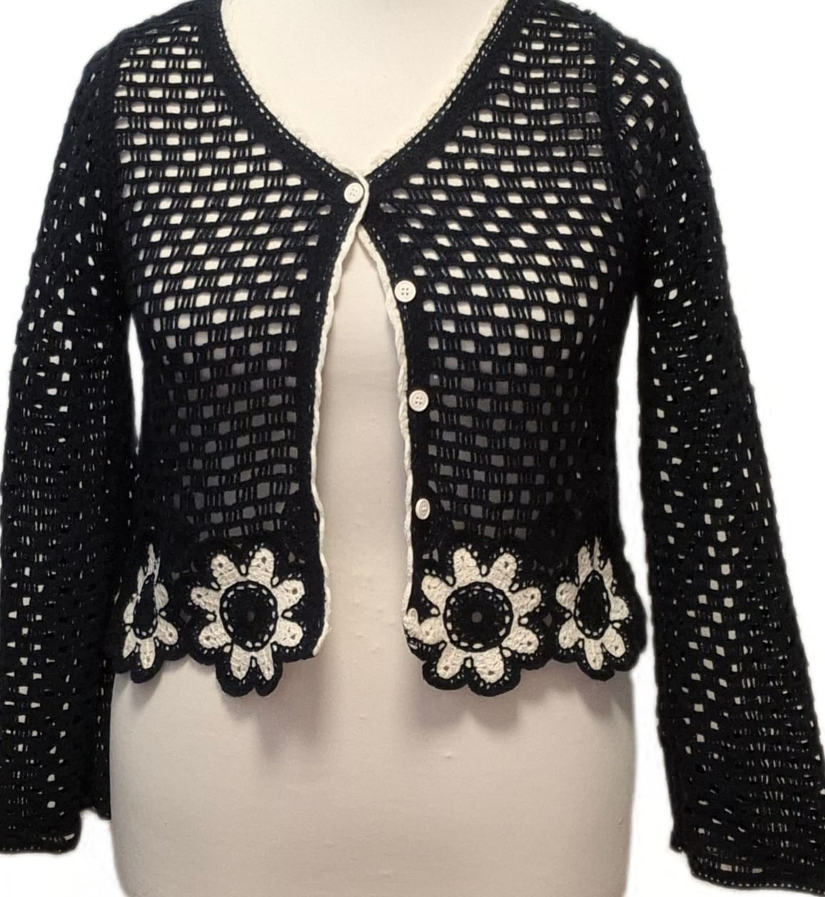 Sommer Häkeljacke Blume