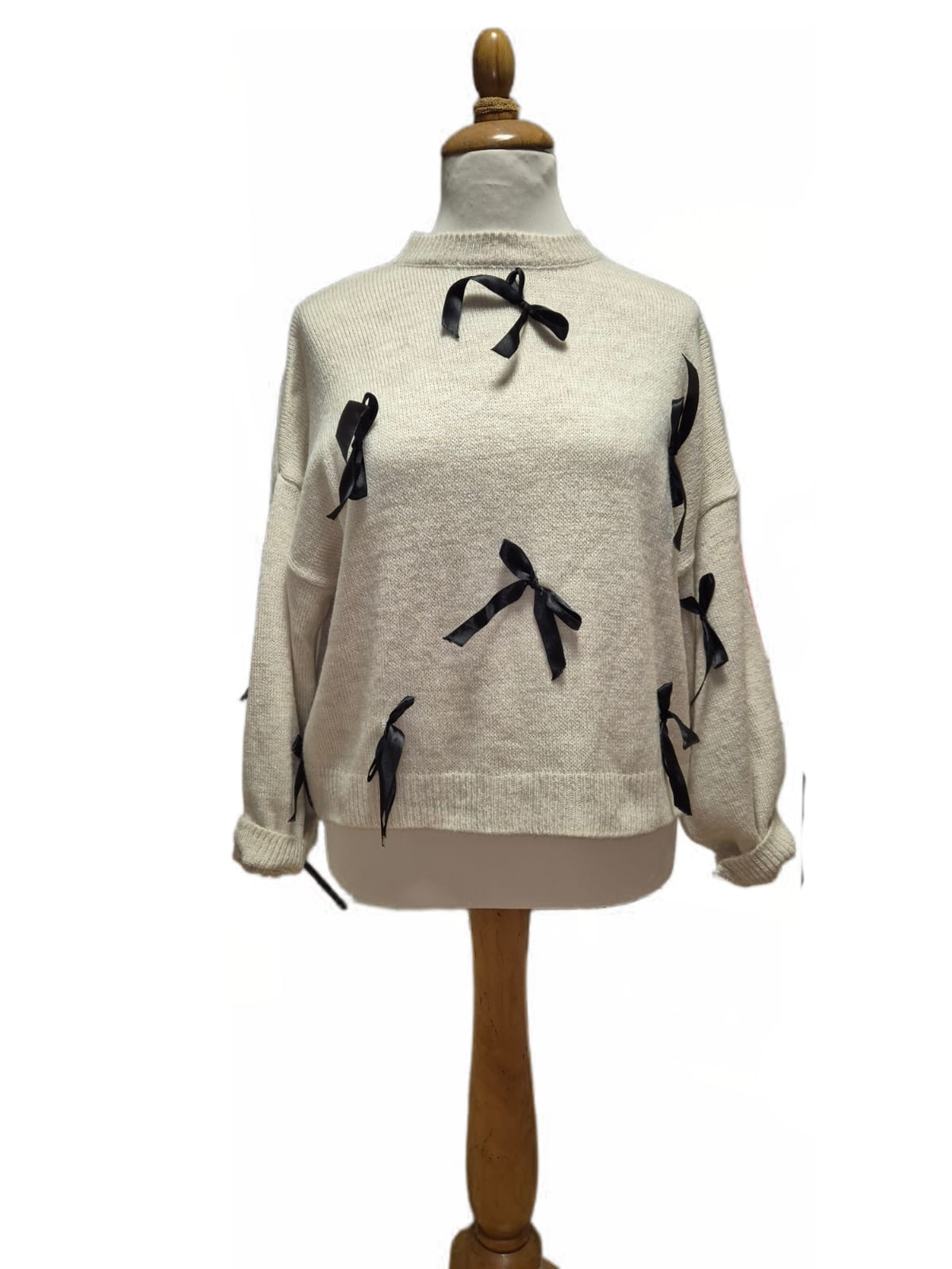 SALE Strickpullover Schleife in verschiedenen Farben