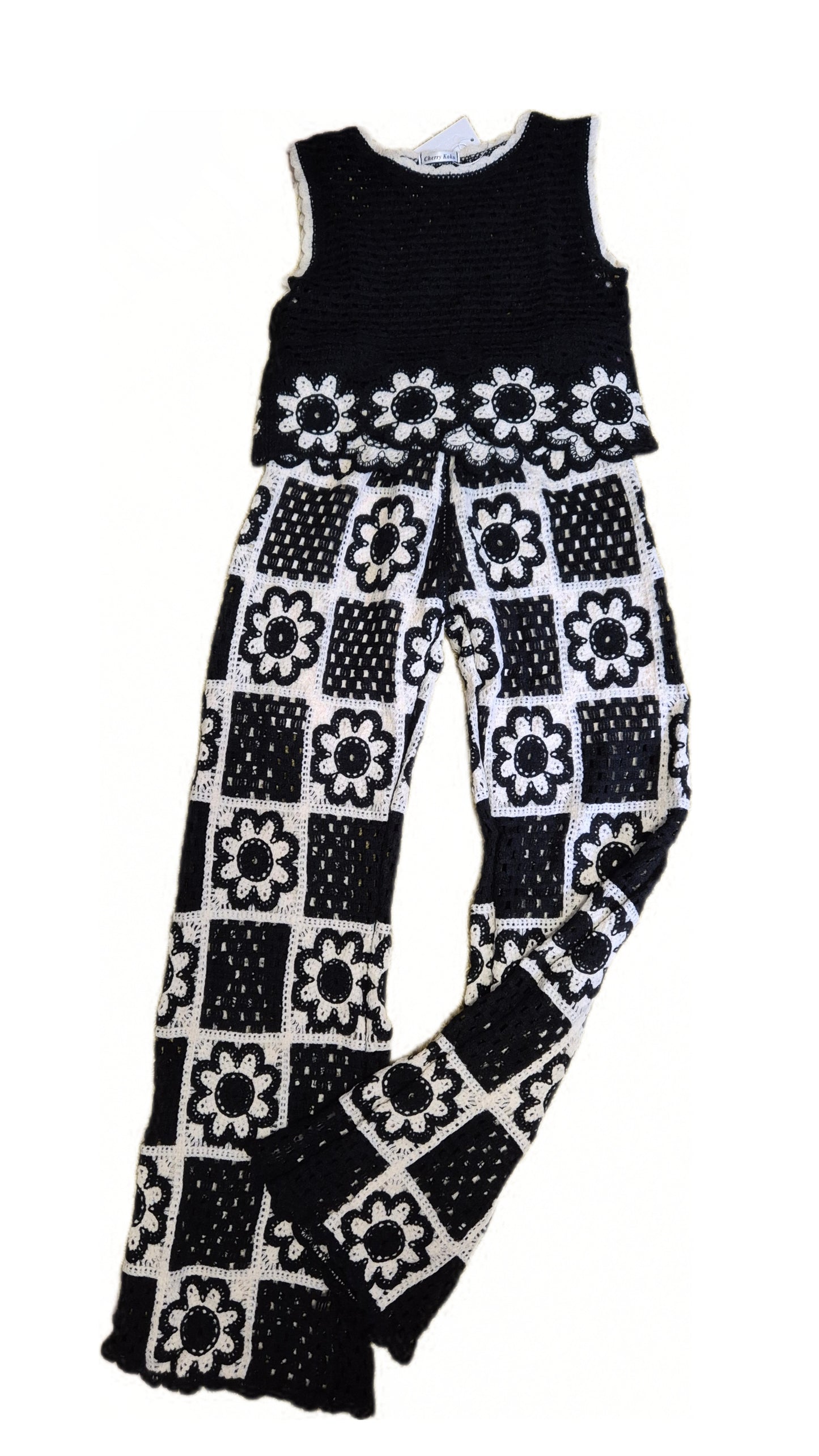 Sommer Häkelset Hängerchen & Hose Blume
