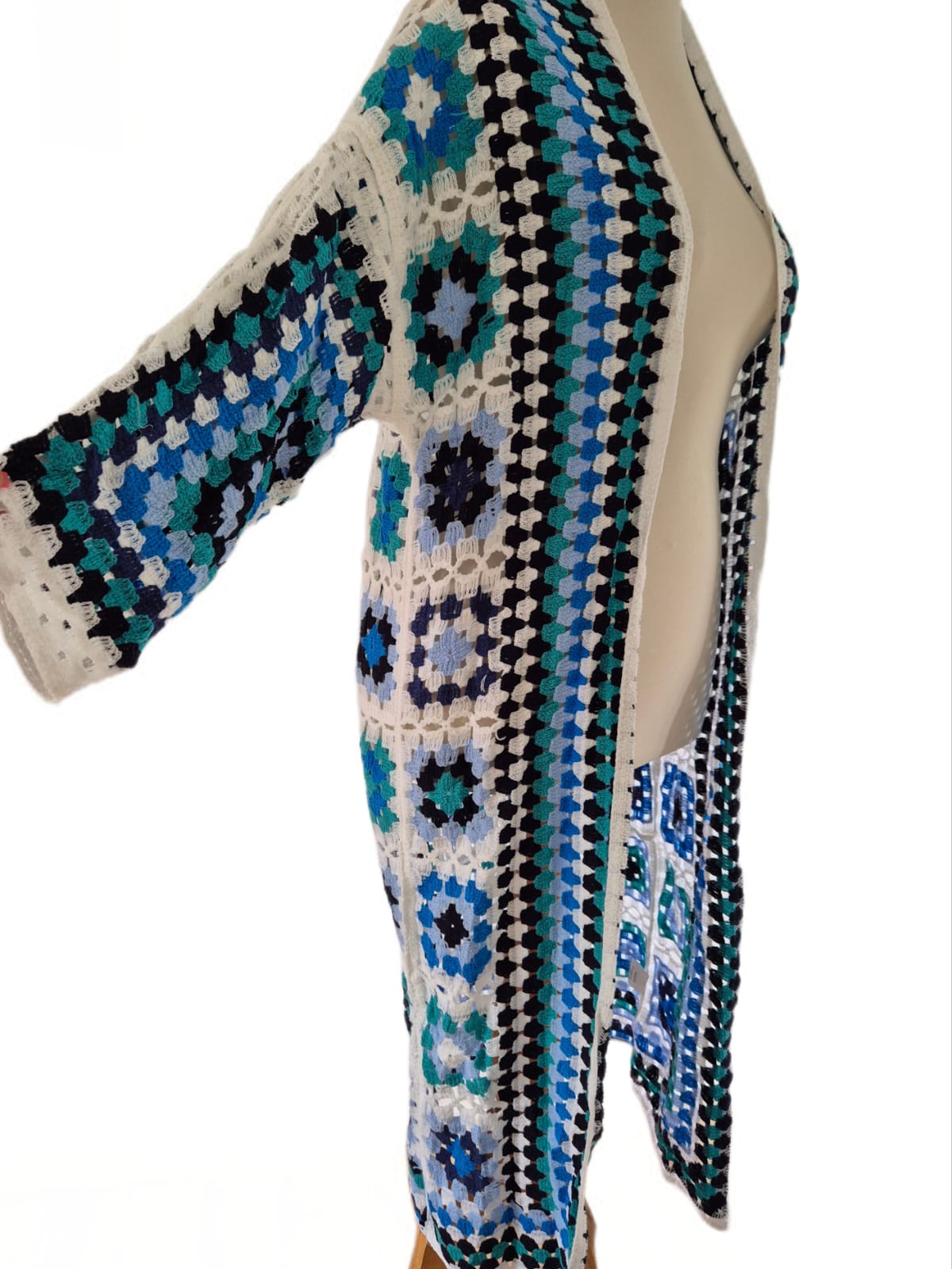 Häkel Cardigan lang