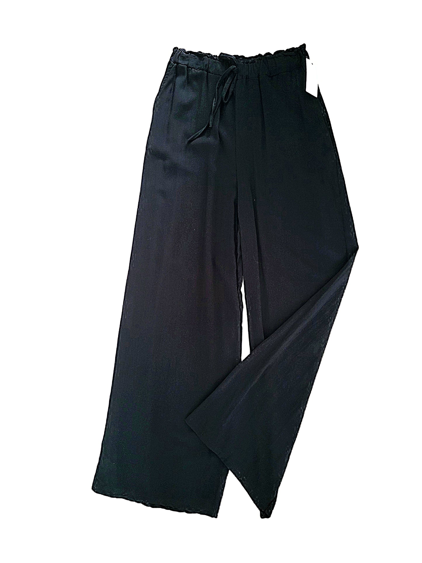 Sommer Viskose Hose gerades Bein Italy Mode