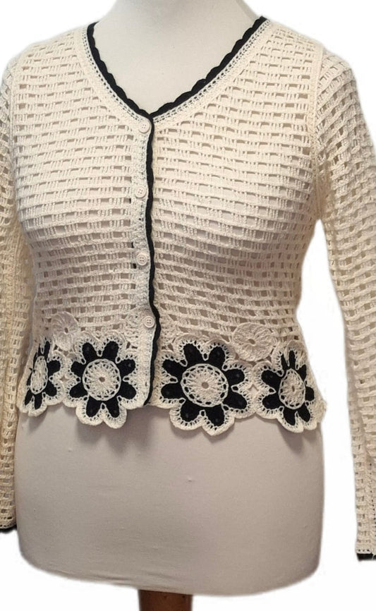Sommer Häkeljacke Blume
