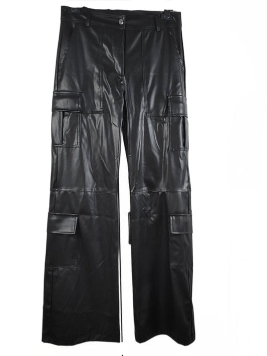 SALE Lederimitat Cargo Hose gerade geschnitten