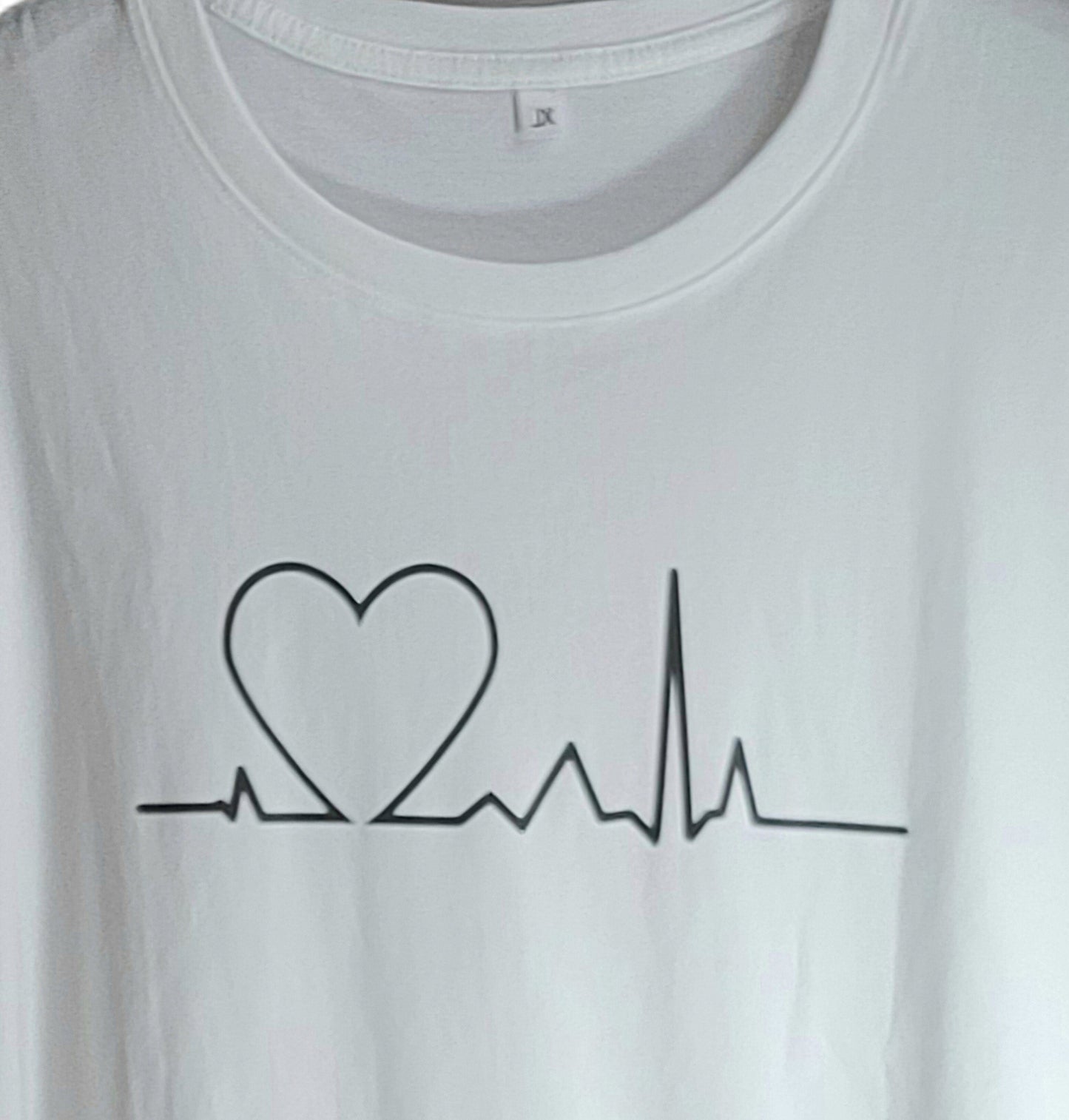 Oversize T-Shirt Herzschlag EKG
