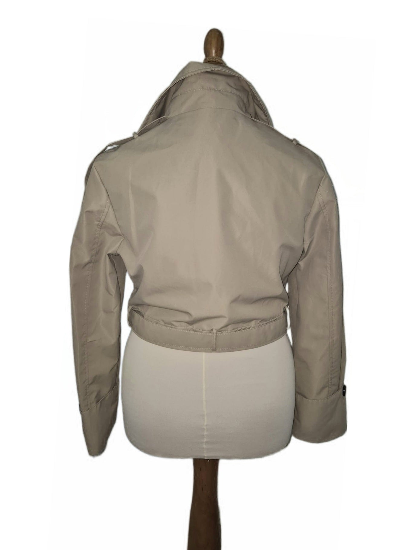 Kurz Trenchcoat Jacke mit Gürtel