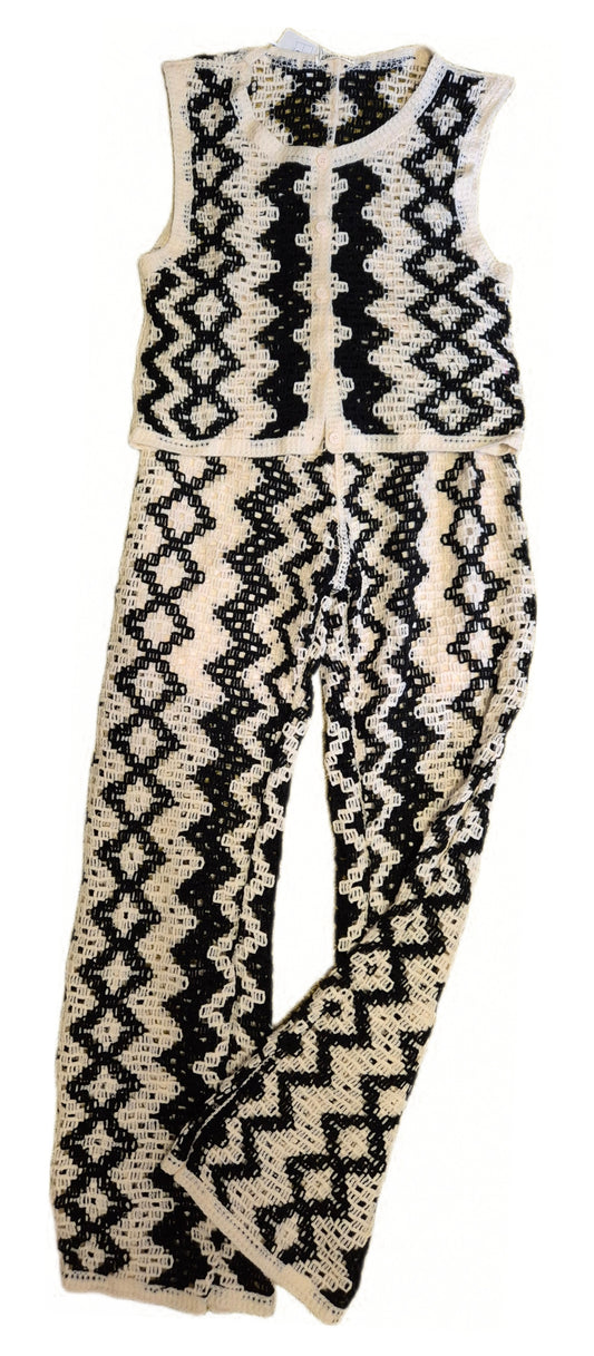 Sommer Häkelset Weste&Hose
